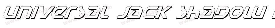 Universal Jack Shadow Italic字体转换